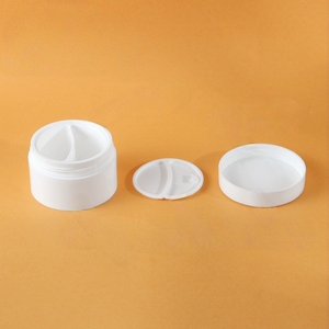 Tarro de PP con doble compartimento de 100g para crema de día y de noche, tarro de crema facial - Product Image 2