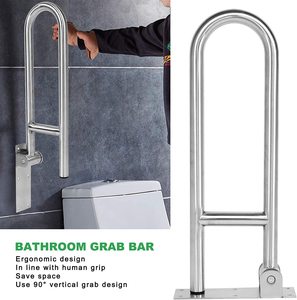 Heavy Duty SUS304 Stainless Steel Washroom Folding Grab <strong>Bar</strong> for Handicapped Elderly Toilet Armrest Grab Rail <strong>Shower</strong> Handle <strong>Bars</strong> - Product Image 4