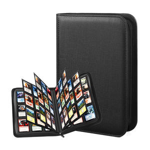 Album de <span class=keywords><strong>rangement</strong></span> pour cartes à collectionner à grande capacité, 9 pochettes, fermeture éclair, 360 emplacements, Yugioh Ultraman TCG, stockage de cartes à collectionner, PU RFID - Product Image 6