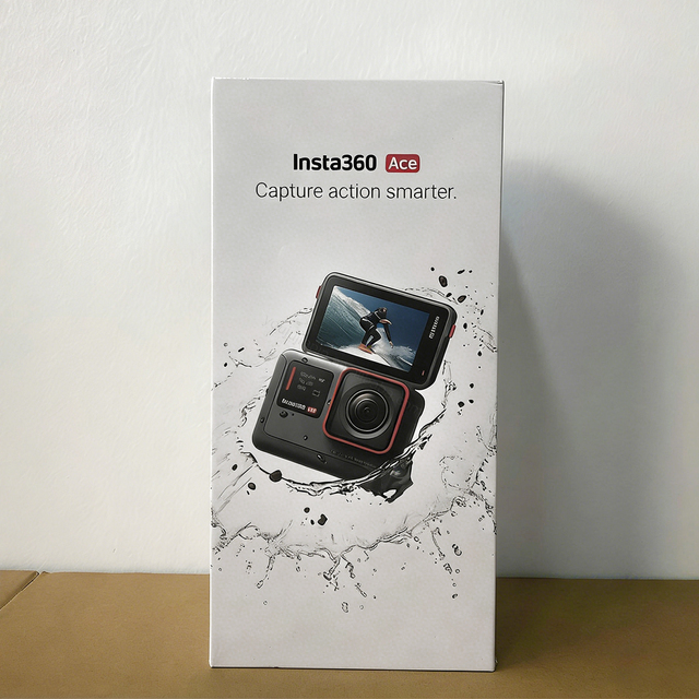Insta360 Ace-4K120fps Waterproof Action Camera 1/1.2" Sensor with AI Noise Reduction Active HDR Video 48MP Photos 2.4" Flip