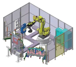 TIG MIG MAG FCAW GTAW-robot de Soldadura industrial de 6 ejes, sistema de soldadura robótica automática, estación de trabajo