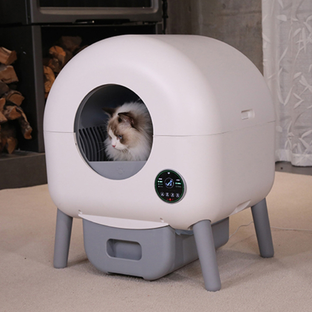 Premium Auto Cleaning Cat Toilet Smart APP Monitoring Infrared Safety 76L Space-Saving Design Smart Self-cleaning Litter Box