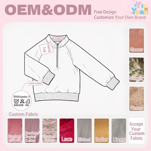 <span class=keywords><strong>Sweat</strong></span>-shirt gris pour enfants à demi-zip, col montant, manches raglan longues, poignets et ourlet côtelés, coupe ample, décontracté, pour le quotidien, vêtement d'extérieur, pull - Product Image 2