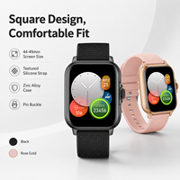 Reloj Inteligente TFT Cuadrado F34 con Logotipo Personalizado, Llamadas, Resistente al Agua IP67, Frecuencia Cardíaca, Oxígeno en Sangre, Reloj Deportivo