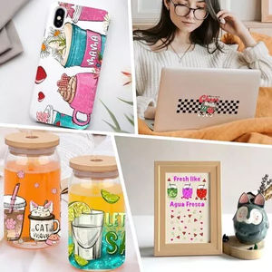 Oferta Especial: Calcomanías UV DTF de Dibujos Animados para Vasos de 16 oz, Adhesivos Suaves, Duraderos e Impermeables con Diseño de Cantante Femenina para Tazas - Product Image 6