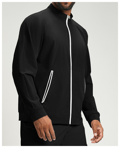 Veste de sport décontractée à col montant et fermeture éclair, respirante et légère, pour homme, taille plus, avec logo personnalisé RUIQUWIN - Product Image 2