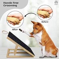 Usine Personnalisé Pin Bambou En Bois Chien Grattoir À Ongles Pet Comportement Peut Être Tiré Magasin Collations En Bois Massif Pet Antidérapant Rampe Échelle