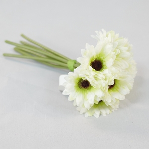 Ramo de Flores Artificiales Mixtas al por Mayor, Realistas, de Seda, Peonía, Gerbera, <span class=keywords><strong>Blancas</strong></span>, Rosas, Amarillas, Hechas a Mano, Duraderas, para el Día de San Valentín - Product Image 5