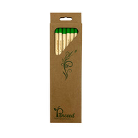 Crayons en bois écologiques personnalisés pour la germination de graines, vente en gros, pour la papeterie étudiante et la promotion d'entreprise.