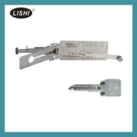 Lishi 2-in-1 Lock Pick LISHI NE66 2-in-2 Auto Pick dan dekoder untuk VOLVO