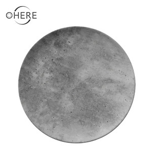 Platos de <span class=keywords><strong>Cemento</strong></span> Gris Mate para Bodas al por Mayor, Juegos de Platos Retro Campestres, Vajilla de Porcelana - Product Image 3