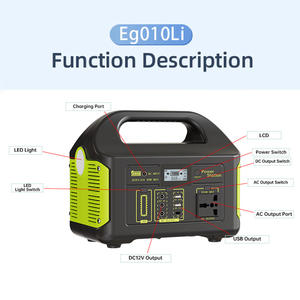 Générateur <span class=keywords><strong>solaire</strong></span> portable 500W à faible bruit, station d'alimentation à onde sinusoïdale pure pour les pannes de courant et les urgences - Product Image 3