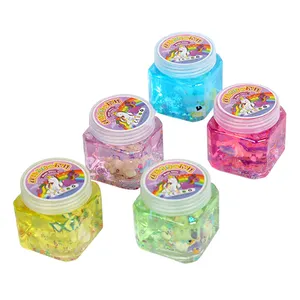 Slime Clear Custom Set Kleurrijke Slime Kit Crystal Kleur Modder Jelly Soft Aardewerk Slime Kids Intelligent Speelgoed Groothandel