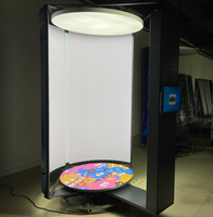 Solution de numérisation 3D professionnelle - Astermon ASTM-R106 Studio photo LED 6 objectifs synchronisés Capture rapide en 7 secondes Plateau rotatif monocylindre
