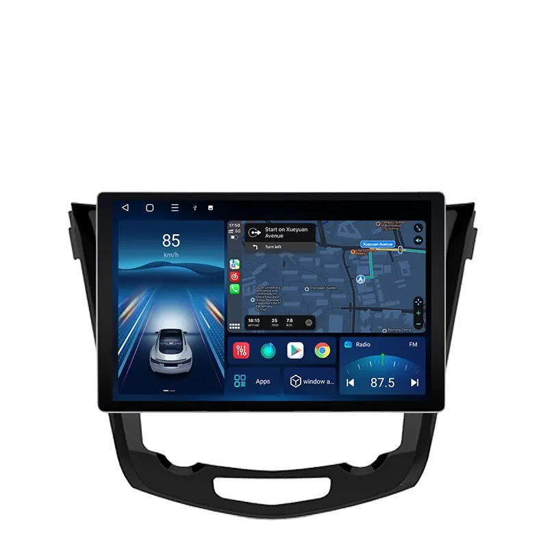 Autoradio Junsun X7 MAX 2K HD CarPlay Android Auto Autoradio multimédia pour Nissan Qashqai 2 X-Trail 3 T32 2013-2017