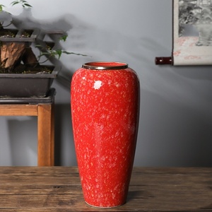 Jarrón de Cerámica Grande con Forma de Repollo de 32 cm, con Textura de Color, para Decoración del Hogar con Flores Secas - Product Image 4