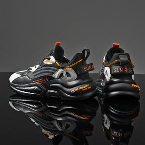 รองเท้าลำลองแฟชั่นผู้ชายใหม่พื้นรองเท้าตาข่ายแบบผูกเชือกพื้นรองเท้าหนาระบายอากาศมีฟลูออเรสเซนต์ด้านในเหมาะสำหรับใส่ได้หลายโอกาส - Product Image 6