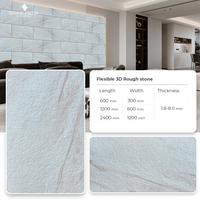 Biegbare natürliche raue mcm Kunststein Wand paneele Außen Innen stein Flexible natürliche Wand verkleidung Steinplatten für Villa