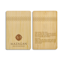 Vente en gros de cartes de visite en bois de luxe vierges, gravure au laser personnalisée, mini étiquette NFC RFID étanche, paiement pour hôtel et adhésion
