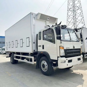 Camión de Transporte de Pollitos de un Día HOWO 4X2 Personalizado, Camiones de Reparto de Aves de Corral, Unidad de Refrigeración, Camión Frigorífico - Product Image 2