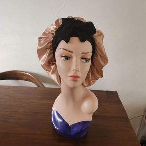 Casquette publicitaire ajustable à double bonnet, vente en gros, chapeau de protection personnalisé avec logo, couleur unie, pour la beauté des cheveux - Product Image 1