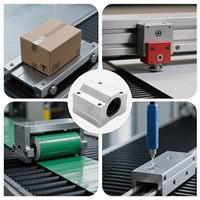 Roulements de bloc à mouvement linéaire pour imprimante 3D CNC en aluminium SCS Rails de guidage linéaire avec boîtier de roulement à billes Machine