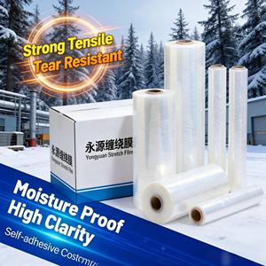 Pellicola <span class=keywords><strong>Estensibile</strong></span> <span class=keywords><strong>per</strong></span> Imballaggio Manuale con Design Facile da Impugnare, Rotolo da 18 Pollici, Pellicola <span class=keywords><strong>Estensibile</strong></span> in Bulk - Product Image 1