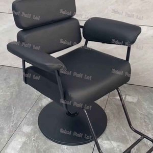 Cadeira de Maquiagem Reclinável 180 Graus de Luxo para Cabeleireiros, Cadeira de Salão de Beleza em Couro Ajustável em Altura para Barbearias, em Promoção - Product Image 4