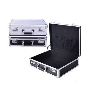 Valigetta di alluminio strumento di barbiere difficile da trasporto del metallo dura di alluminio di caso di attrezzature professionali attache strumento di caso di immagazzinaggio - Product Image 3