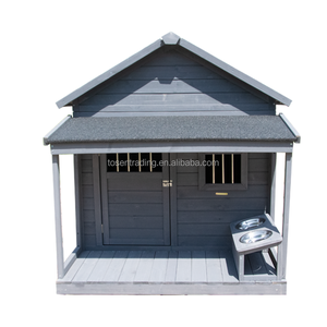 Maison de luxe pour chien, niche en bois pour chien d'extérieur, maison pour animaux de compagnie en bois, cages et transporteurs pour animaux de compagnie, loisirs durables - Product Image 2