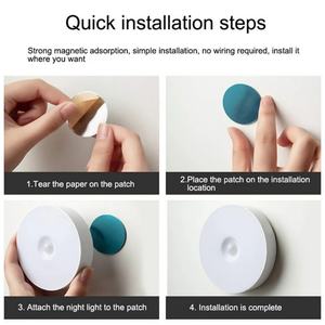 โคมไฟกลางคืนแบบเหนี่ยวนำ LED คุณภาพสูงจากโรงงาน 700mah ชาร์จผ่าน USB แสงวอร์มไวท์ ปรับความสว่างได้ พร้อมเซ็นเซอร์ตรวจจับความเคลื่อนไหว - Product Image 3