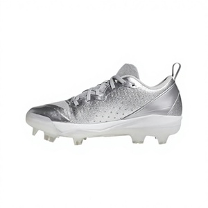 Chaussures de sport synthétiques pour hommes en argent métallisé avec semelle extérieure en caoutchouc et semelle intermédiaire en EVA pour le fitness et le cross-training - Product Image 3