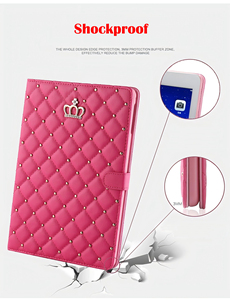 Vương miện kim cương đứng Bìa Tablet trường hợp đối với <span class=keywords><strong>iPad</strong></span> Air Pro 2024 Mini 1 2 3 4 5 6 7 8 9 10th thế hệ 9.7 10.5 10.9 10.2 11 inch - Product Image 5