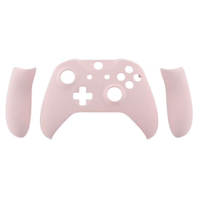 EXtremeRate Pink Front Housing Shell Side Rails Handles Replacement Faceplate Parts with Back Panels for Xbox One X S Controller