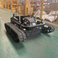 Tondeuse robotisée industrielle à essence Lupeng 550 de type chenillé avec système de paillage autopropulsé et télécommandé