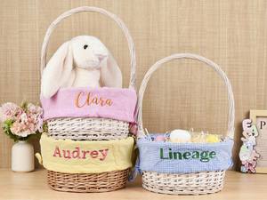 Cesta de Páscoa para Presentes, Decoração Nova Transfronteiriça, Cesta de Páscoa Vintage Simples em Várias Cores - Product Image 1