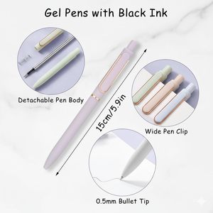 ปากกาเจลแบบกด 0.5 มม. สีสวยสไตล์โมรันดี ปรับแต่งได้ พิมพ์โลโก้ได้ น่ารัก เหมาะสำหรับธุรกิจ ออฟฟิศ เครื่องเขียนพลาสติก - Product Image 2