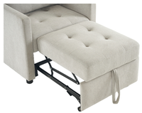 Canapé-lit en tissu KD Design avec lit escamotable, fauteuil convertible pour salon, chambre à coucher, chambre d'amis, meubles