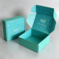 Boîtes d'expédition personnalisées de luxe imprimées avec impression intérieure complète pour parfums, soins de la peau, maquillage, cadeaux, emballage pour e-commerce et membres