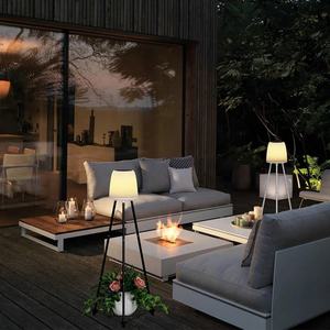 Lampes solaires de sol imperméables pour l'extérieur, lampes solaires de jardin décoratives pour l'intérieur, lampes solaires de sol LED avec support pour plantes - Product Image 4