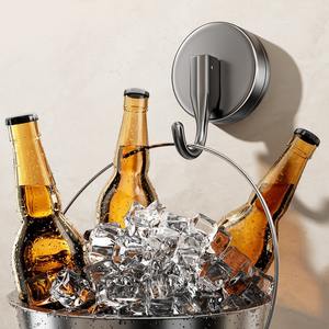 Crochet à ventouse simple, capacité de charge 15 kg, fixation murale autocollante pour salle de bain, cuisine, toilettes - Product Image 3