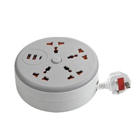 Prise de courant escamotable universelle pour table, 4 prises CA + 2 ports USB-A + 1 port de charge Type-C