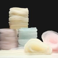 520 Valentinstag Stretch-Puff-Mesh Frischblumen-Tasche Dekorationsmaterial Stapelbare Strümpfe Hochwertiges Blumen-DIY-Material