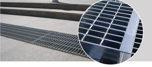 JoyLink 30X2 <span class=keywords><strong>Plaque</strong></span> de râpage en acier galvanisé et inoxydable pour le <span class=keywords><strong>jardin</strong></span> Grille en métal pour les routes Caillebotis en acier pour l'allée - Product Image 3