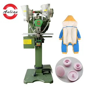 Machine automatique à fermeture à boutons recouverte de tissu Machine à fabrication de manteaux à boutons en polyester