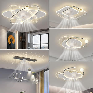 <span class=keywords><strong>Luminaire</strong></span> de plafond moderne de luxe <span class=keywords><strong>avec</strong></span> lumière étoilée LED moteur à courant alternatif ventilateur de chambre intégré-dans la lampe du salon - Product Image 4