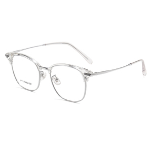 <span class=keywords><strong>Gafas</strong></span> <span class=keywords><strong>de</strong></span> Metal Delgadas y Elegantes con Diseño Retro Unisex 95057, Lentes Transparentes <span class=keywords><strong>de</strong></span> Alta Calidad, <span class=keywords><strong>Gafas</strong></span> <span class=keywords><strong>de</strong></span> Lectura Modernas y a la Moda - Product Image 5