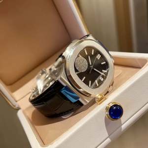 Reloj de Hombre de Alta Gama, Original, de Primera Calidad, Estilo Ejecutivo Simple y Moderno, Correa de Cuero de Lujo, Resistente al Agua, Movimiento Mecánico, Deportivo - Product Image 4