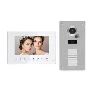 7-Zoll-Touchscreen-Monitor 2-Draht-Smart-Video-Türsprechanlage Intercom-System Türklingel kamera mit 1080P Türklingel