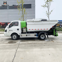 HEAVSTY Nouveau camion poubelle électrique automatique zéro émission 4,7 m³ sans fuite pour Dongfeng Huashen CLD5040ZZZEQBEV